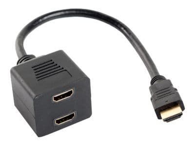 Lanberg - HDMI-splitter - HDMI hann til HDMI hunn - 25 cm