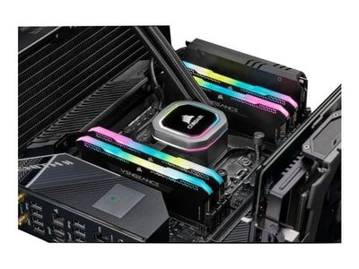 CORSAIR Vengeance RGB PRO SL - DDR4 - sett - 32 GB: 2 x 16 GB - DIMM 288-pin - 3200 MT/s / PC4-25600 - CL16 - 1.35 V - ikke-bufret - ikke-ECC - svart