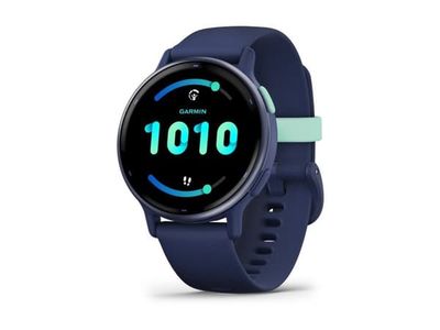 Garmin vívoactive 5 - Marineblå - smartklokke med bånd - silikon - håndleddstørrelse: 125-190 mm - display 1.2" - 4 GB - Bluetooth, ANT+, Wi-Fi - 26 g