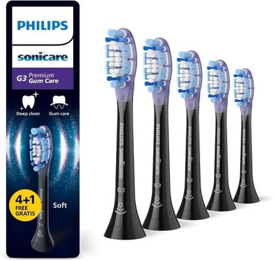 Philips Sonicare G3 Premium Gum Care tandborsthuvuden - svarta - 5-pack