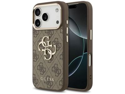 Etui Guess 4G Big 4G Classic Logo na iPhone 17 Pro / 18 Pro - brazowo-zlote