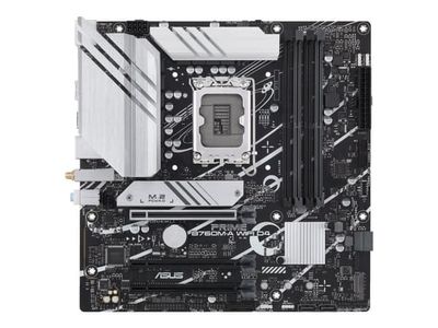 ASUS PRIME B760M-A WIFI D4 - Hovedkort - micro ATX - LGA1700-sokkel - B760 Chipset - USB 3.2 Gen 2, USB 3.2 Gen 1, USB-C 3.2 Gen 1 - 2.5 Gigabit LA...
