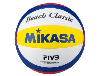 MIKASA BV552C, 10-panel ball, Blå, Hvit, Gult, Kunstig lær, Utendørs, 66 - 68 cm, Kina