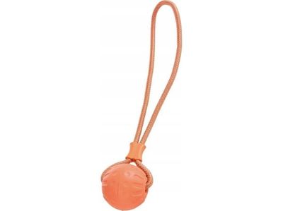 Barry King flytende leke til hund, snor med ball, oransje, 8x43 cm