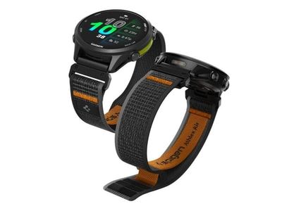 Spigen Athlex Air, Band, Smartklokke, Svart, Oransje, Garmin, Garmin - Fenix 8 / Tactix 8 / Quatix 8 / Epix 2 / Epix Pro 2 (47mm) Garmin - Fenix E ...