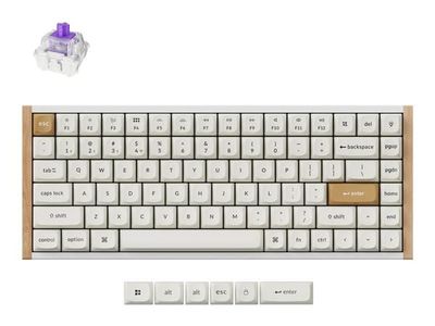 Keychron K2 HE SE - US Layout - Wired & Wireless, USB + RF Wireless + Bluetooth, Magnetic-mechanical key switch, RGB LED, White Gateron Double-Rail...