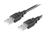 MicroConnect USB 2.0 - USB-kabel - USB (hann) til USB (hann) - USB 2.0 - 10 cm - svart