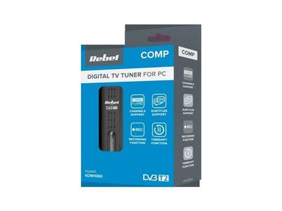 REBEL USB DVB-T2 H.265 HEVC skaitmeninis imtuvas