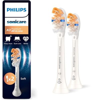 Philips Sonicare A3 Premium All-in-One -hammasharjan päät - valkoinen - 2 kpl