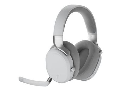 Fractal Design Scape - Headset - fullstorlek - Bluetooth/radiofrekvens 2,4 GHz - trådlös, kabelansluten - USB-C - ljust