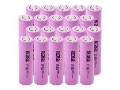 20x battericelle grønn celle 18650 Li-Ion INR1865026E ICR18650-26J 3,6V 2600mAh