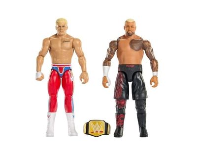 WWE Main Event Showdown "The American Nightmare" Cody Rhodes vs Solo Sikoa 2-Pack, 6 år, Flerfarget, Plast