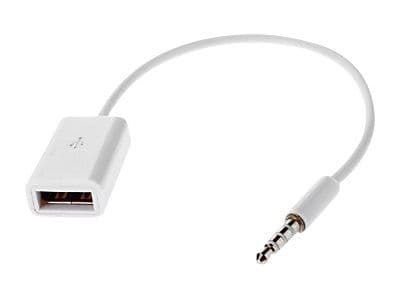 MicroConnect - Audio- / USB-adapter - USB (hunn) til 4-polsminijakk (hann) - 20 cm - hvit