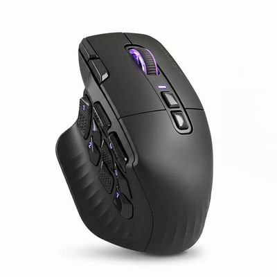 Mars Gaming MMWHEX16, Høyre hendt, Optisk, Bluetooth, 24000 DPI, Svart