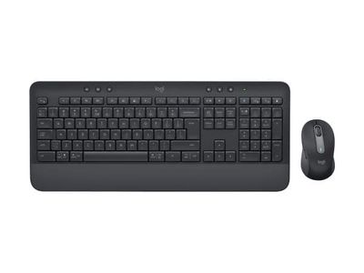 Logitech Signature MK650 Combo for Business - Tastatur- og mussett - trådløs - Bluetooth LE - QWERTY - US International - grafitt