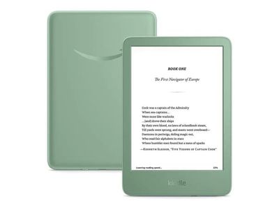 Amazon Kindle - 11. generasjon - eBook-leser - 16 GB - 6" monokrom - berøringsskjerm - Bluetooth, Wi-Fi - matcha - Lockscreen Ad-Supported
