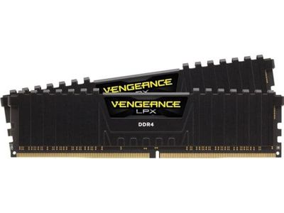 CORSAIR Vengeance LPX - DDR4 - sats - 32 GB: 2 x 16 GB - DIMM 288-pin - 3200 MT/s / PC4-25600 - CL16 - 1.35 V - ej buffrad - icke ECC - svart