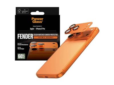 PanzerGlass FENDER - Linsebeskytter for mobiltelefon - oransje - for Apple iPhone 17 Pro