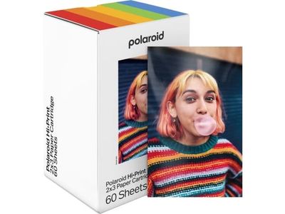 Polaroid Hi-Print Gen 2 Cartridge 60 Sheets 2x3, 5.4x8.6 cm, 2x3", 60 ark, Polaroid Hi-Print Gen 2, 241 g, 60 stykker
