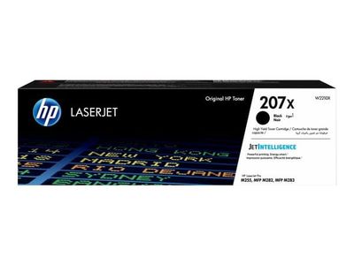 HP 207X - Høy ytelse - svart - original - LaserJet - tonerpatron (W2210X) - for Color LaserJet Pro M255dw, M255nw, MFP M282nw, MFP M283fdn, MFP M28...