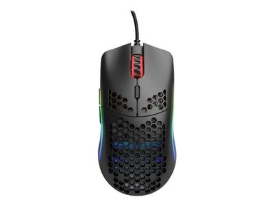 Glorious Model O - (Small) - Matte Black - Gaming Mus - Optisk - 6 knapper - 12000 DPI - Sort m. RGB
