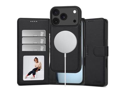 Tech-Protect Wallet MagSafe case for iPhone 17 Pro / 18 Pro - matte black