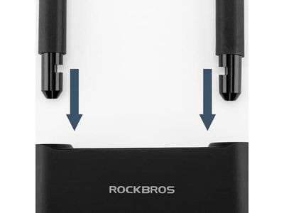 RockBros sykkelås 32210818001 SMART med fingeravtrykksleser og Bluetooth, svart