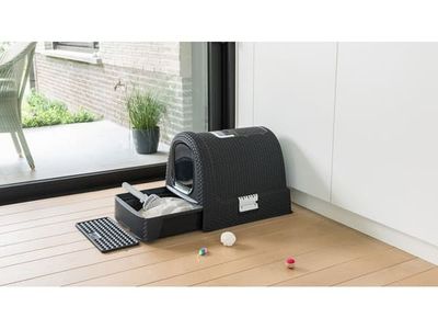CURVER kattebakke - sort 40 x 38,5 x 51,5 cm