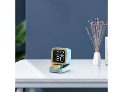 Divoom Ditoo Pro Gonik BT black, Trådlös, Bärbar stereohögtalare, Blå, LED, Inbyggt batteri, 8 h