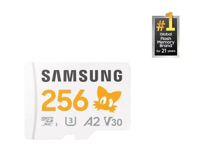 Samsung PRO Plus MB-MD256SA - Sonic the Hedgehog flashminnekort (microSDXC til SD-adapter inkludert) - 256 GB - A2 / Video Class V30 / UHS-I U3 - m...