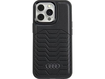 Audi syntetisk lærdeksel med MagSafe for iPhone 13 Pro Max - svart