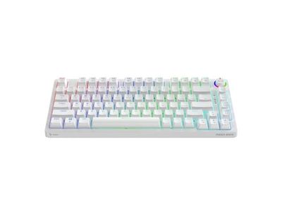 Savio Phenix WHITE GAT RED, Trådlös, Bluetooth, QWERTY, RGB LED, Vit