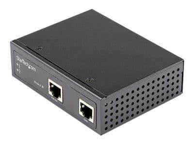 StarTech.com Industriell Gigabit Ethernet PoE-injektor - 30 W 802.3at PoE+ Midspan 48 V-56V DC DIN-skena Power Over Ethernet-injektoradapter -40 ...