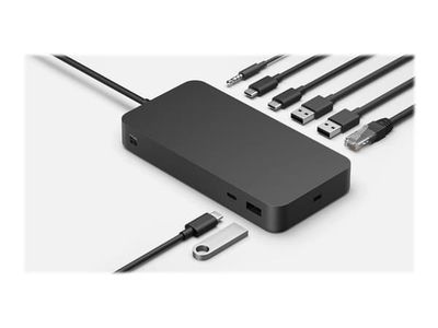 Microsoft Surface Dock - Dokkingstasjon - Thunderbolt 4 - 3 x Thunderbolt - 1GbE, 2.5GbE - 165 watt - for Surface Laptop 5 for Business, Laptop Stu...