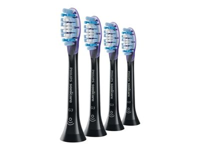 Philips Sonicare G3 Premium HX9054 Gum Care - Extra tandborsthuvud - till tandborste - svart (paket om 4)