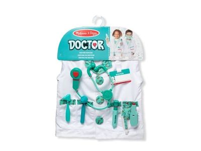 Melissa & Doug MPP RLP Doctor Rl Ply Costume Set GML, Fancy kostyme, Barn, Unisex, Uniform, Allmennpraktiserende lege, Grønn, Hvit