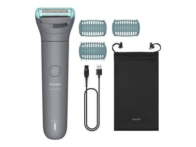 Philips 3000 Series BG3485 - Trimmer - sladdlös - mellangrå