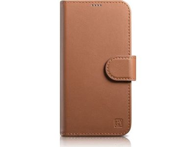 iCarer Lommebokveske 2-i-1 iPhone 14 Pro Max-deksel Leather Flip Cover Anti-RFID Brun (WMI14220728-BN)