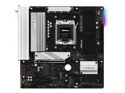 ASRock B850M Pro RS WiFi - Moderkort - micro ATX - Socket AM5 - AMD B850 Chipuppsättning - USB-C 3.2 Gen2, USB-C 3.2 Gen 1, USB 3.2 Gen 2, USB 3.2 ...