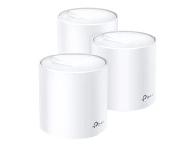 TP-Link Deco X20 - Wi-Fi-system (3 routere) - GigE - 802.11a/b/g/n/ac/ax - Mesh router Wi-Fi 6