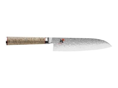 MIYABI 5000 MCD Santokukniv 18 cm, Brun, Glatslebet