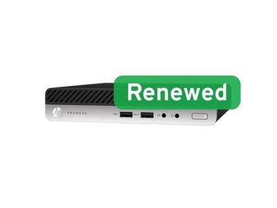 HP Renewed Grade A ProDesk 400 G4 Intel Core i3 i3-8100T 8 GB SSD 128 GB Intel UHD Graphics 630 Windows 11 Pro HPProDesk400G4i38100T8128A (47700708...