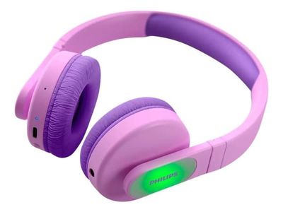Philips Kids TAK4206PK/00 hörlurar, on-ear, Bluetooth, trådlöst/trådbundet, rosa
