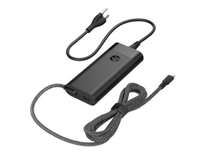 HP 110W Laptop Charger - Strömadapter - USB-C - AC 115/230 V - 110 Watt - utgångskontakter: 2 - Europa - svart