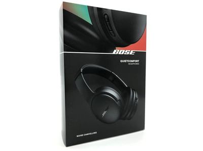 Bose QuietComfort - Hörlurar med mikrofon - fullstorlek - Bluetooth - kabelansluten, trådlös - aktiv brusradering - 3,5 mm kontakt - svart