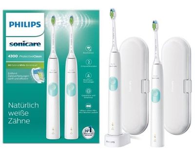 Philips Sonicare ProtectiveClean 4300 HX6807 - Tandborstuppsättning - sladdlös