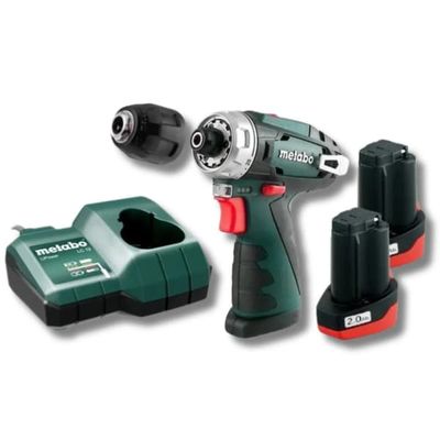 Metabo PowerMaxx BS Basic - Borr/drivare - sladdlös - insexhylsa 10 mm - 34 N·m - 2 batterier - 12 V