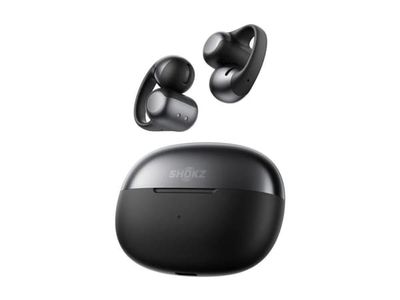 SHOKZ OpenDots ONE - True wireless-hörlurar med mikrofon - öppet öra - med öronklämma - Bluetooth - svart