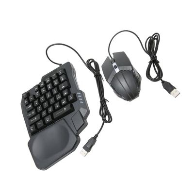 4-i-1 mobilspelsset med ABS Mix Pro-omvandlare, K13-tangentbord, 4D-mus, stativ för Android iOS FPS