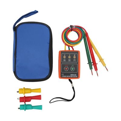 SM852B 3-faset rotationsmåler Digital 3-faset rotationsmåler Bærbar og bredt område til elektricitetstest AC 60~600V